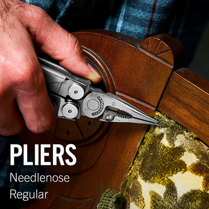 Multitool with Premium Replaceable Wire Cutters, Spring-Action Scissors and Nylon Sheath, Built in the USA, Stainless Steel-Toppalletfly