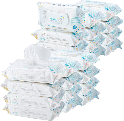 Natural Baby Wipes, Organic Made with Manuka Honey and Coconut Oil, Unscented-Toppalletfly