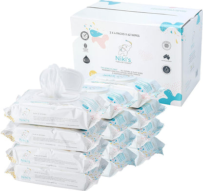 Natural Baby Wipes, Organic Made with Manuka Honey and Coconut Oil, Unscented-Toppalletfly