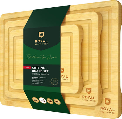 Organic Bamboo Cutting Board with Juice Groove-Toppalletfly