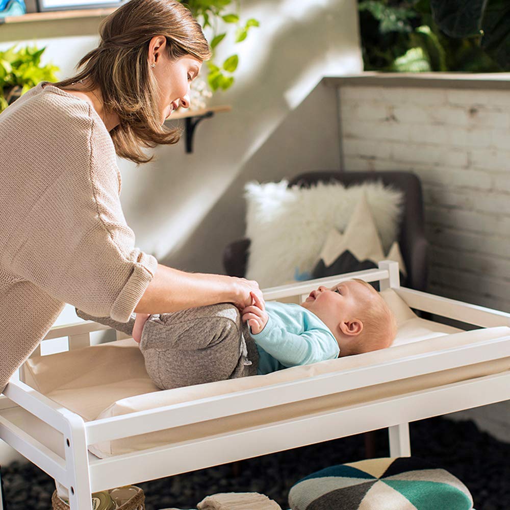 Organic Contoured Changing Pad for Changing Table 2 - Sided, Changing Pad Cover Sold Separately - Toppalletfly