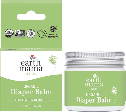 Organic Diaper Balm Cream for Baby, EWG Verified, Petroleum & Artificial Fragrance-Free with Calendula for Sensitive Skin-Toppalletfly