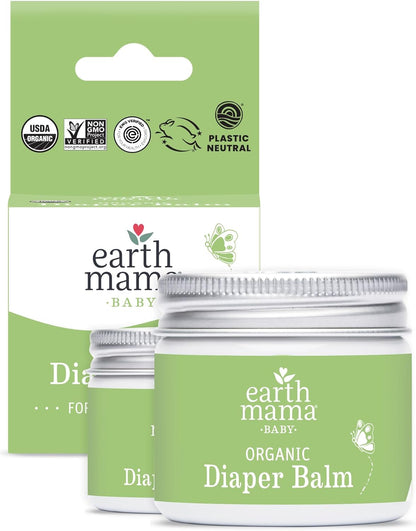 Organic Diaper Balm Cream for Baby, EWG Verified, Petroleum & Artificial Fragrance-Free with Calendula for Sensitive Skin-Toppalletfly
