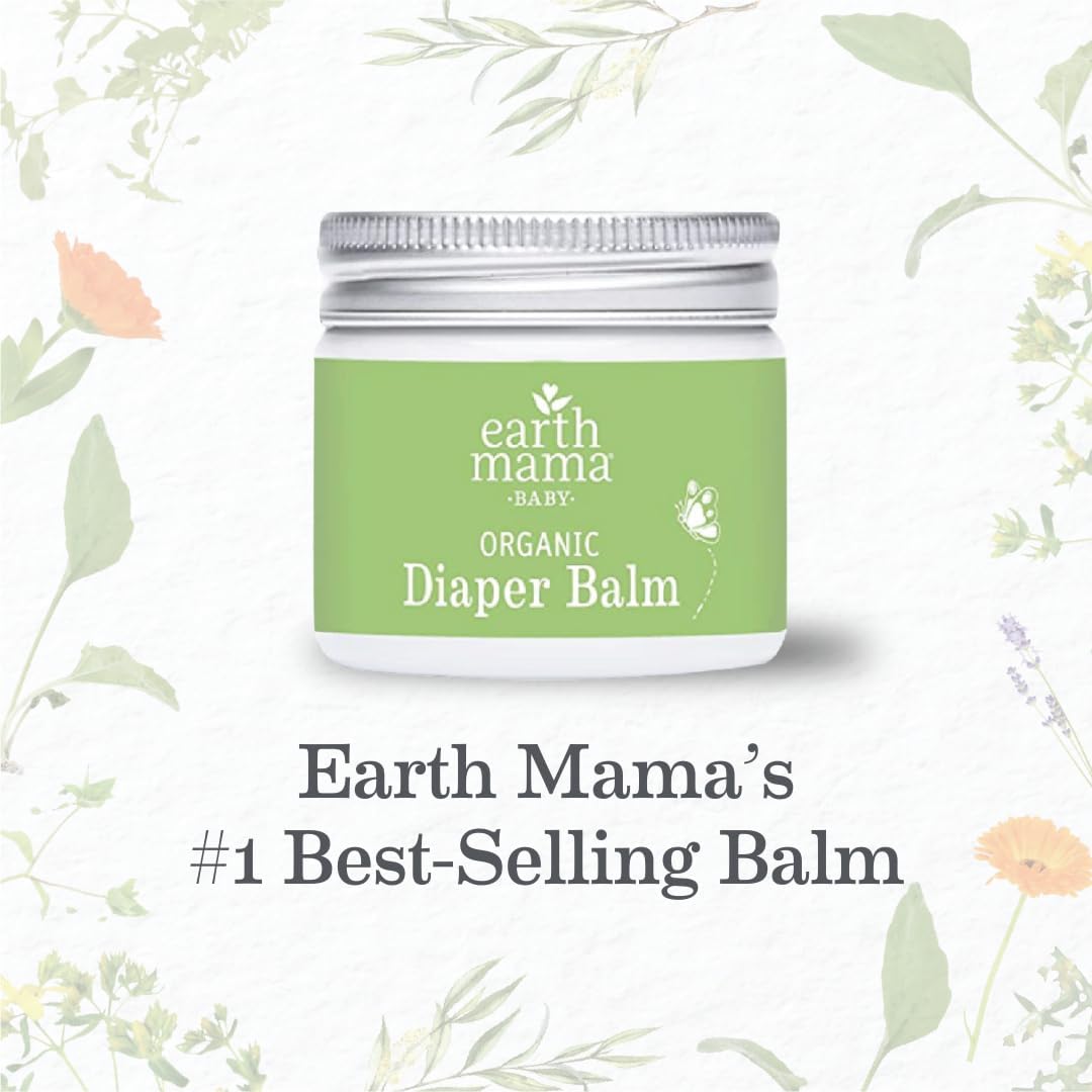 Organic Diaper Balm Cream for Baby, EWG Verified, Petroleum & Artificial Fragrance-Free with Calendula for Sensitive Skin-Toppalletfly