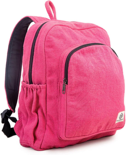 Organic Hemp Backpack Bag, Eco Friendly Durable Rustic Travel Hiking Friendly Lightweight-Toppalletfly