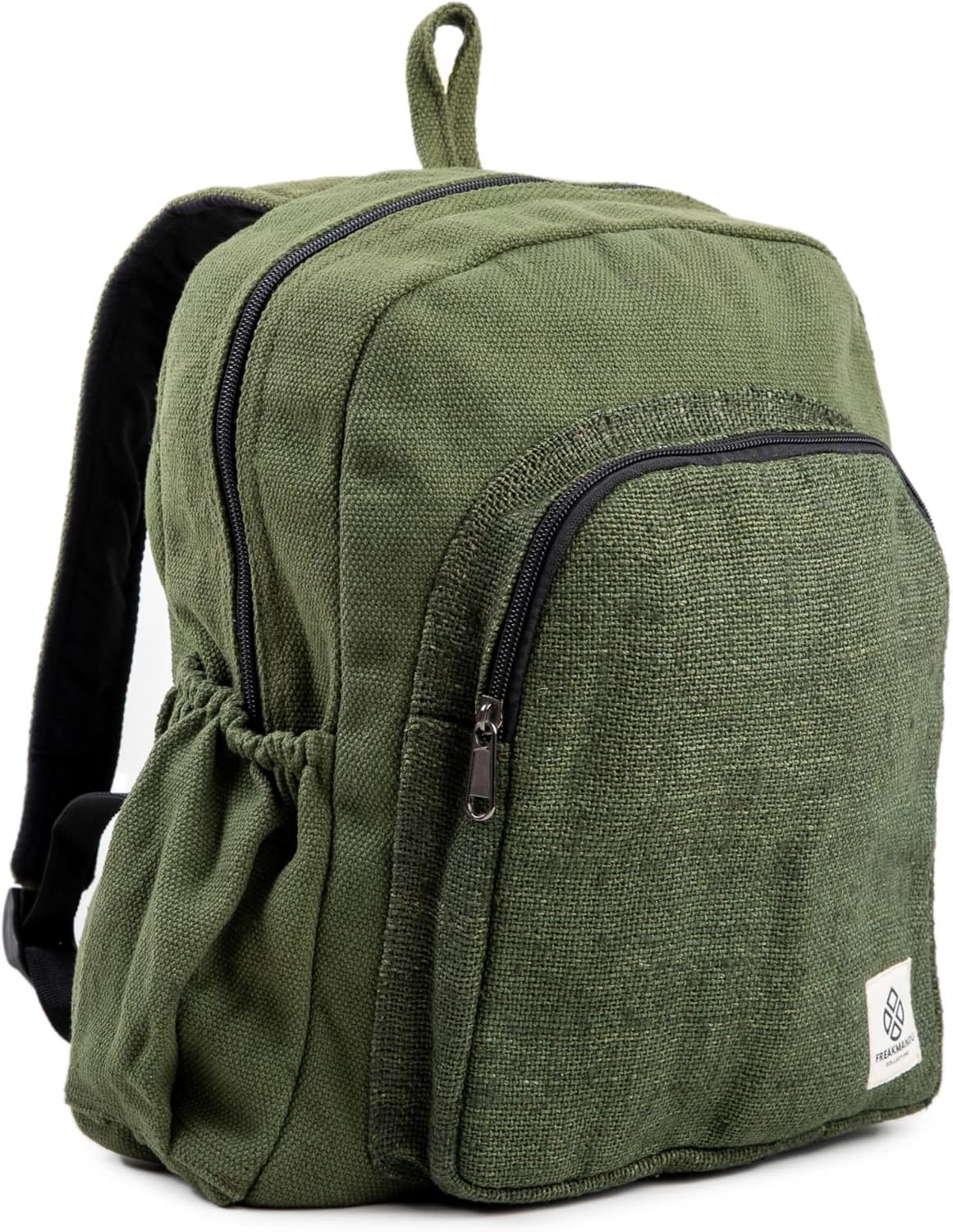 Organic Hemp Backpack Bag, Eco Friendly Durable Rustic Travel Hiking Friendly Lightweight-Toppalletfly