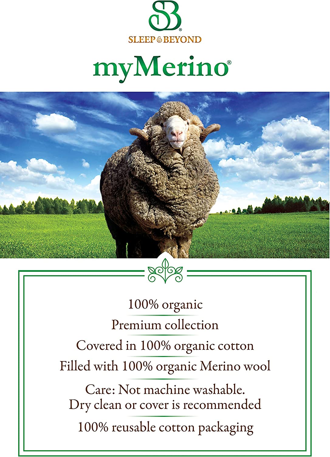 Organic Merino Wool Mattress Topper-Toppalletfly