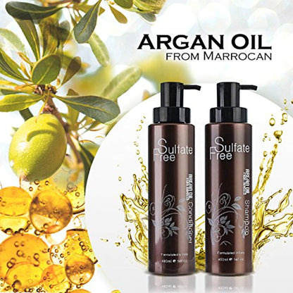 Organic Moroccan Argan Oil Shampoo and Conditioner-Toppalletfly