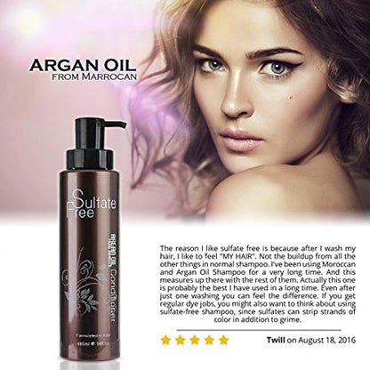 Organic Moroccan Argan Oil Shampoo and Conditioner-Toppalletfly