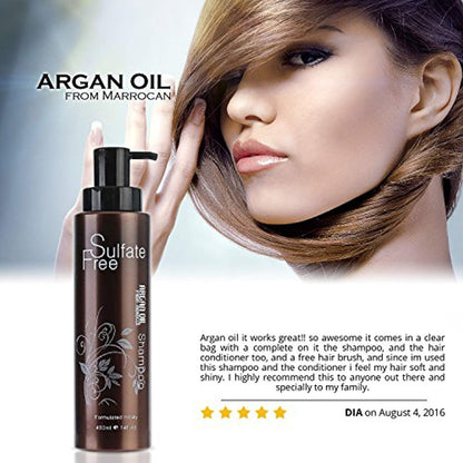 Organic Moroccan Argan Oil Shampoo and Conditioner-Toppalletfly