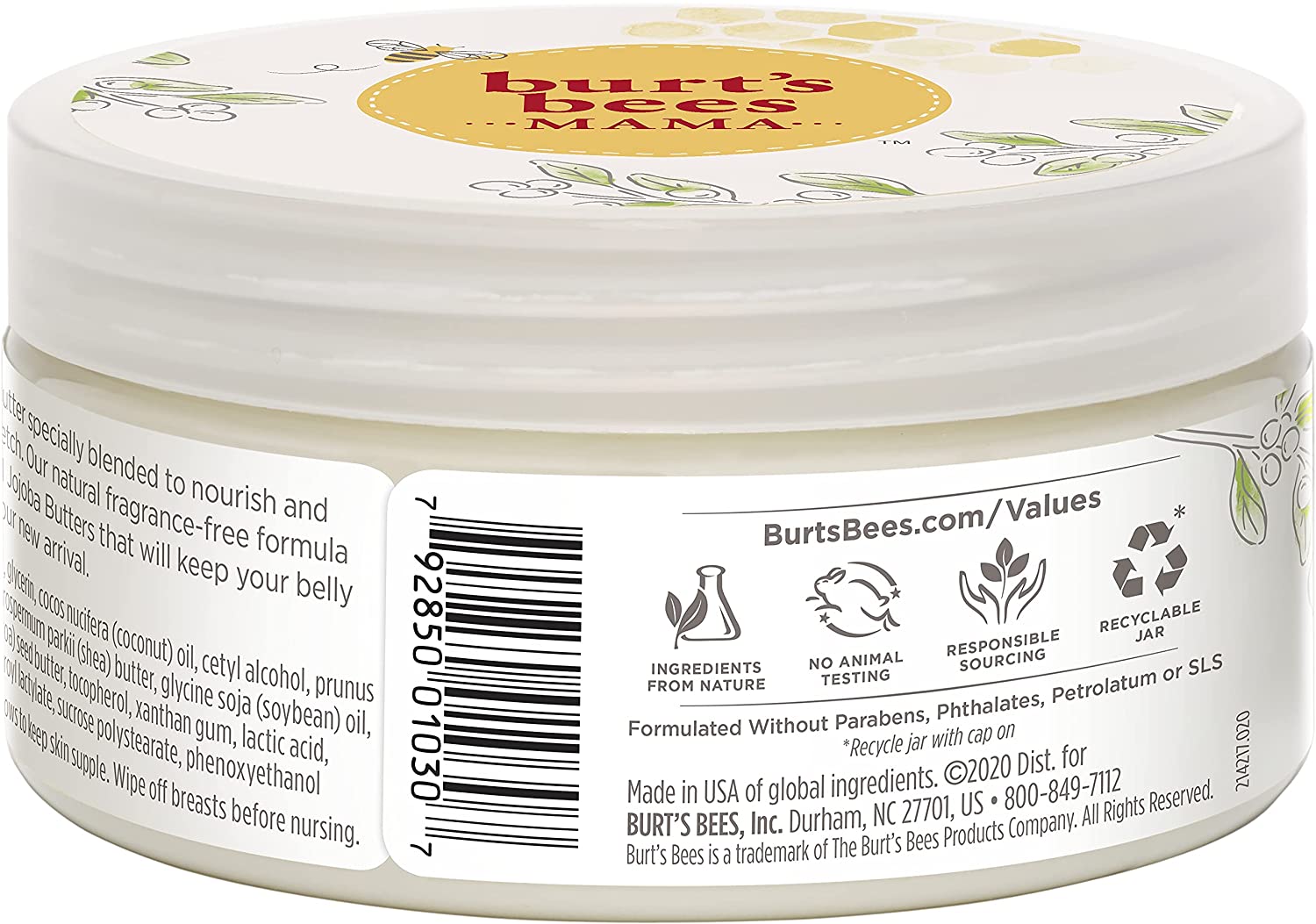 Organic Nipple Butter Breastfeeding, Lanolin-free, Safe for Nursing & Dry Skin, Non-GMO-Toppalletfly