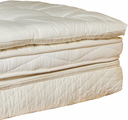 Organic Quilted Wool Deep Sleep Mattress Topper - Full-Toppalletfly
