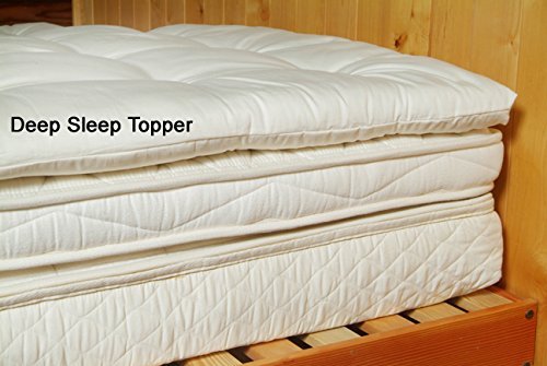 Organic Quilted Wool Deep Sleep Mattress Topper - Full-Toppalletfly