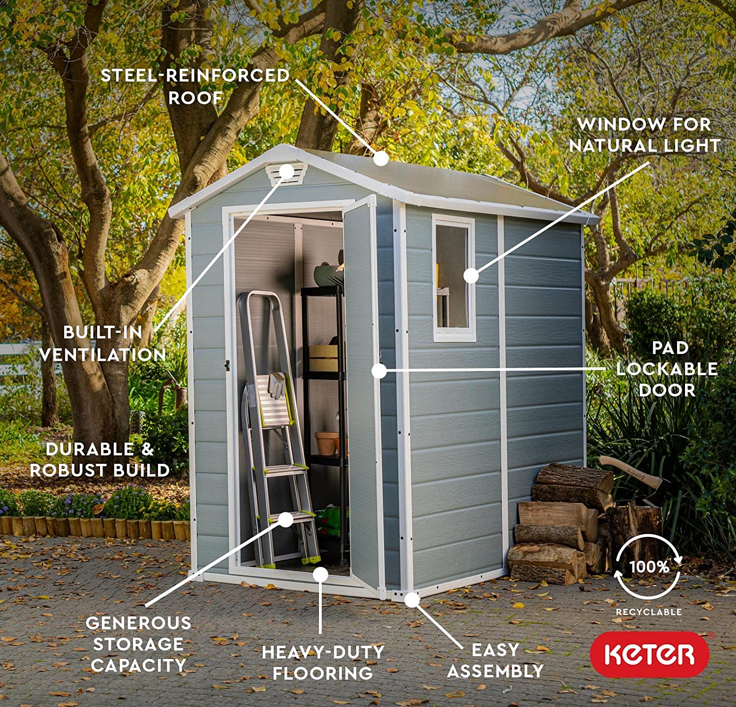 Outdoor Storage Shed-Toppalletfly