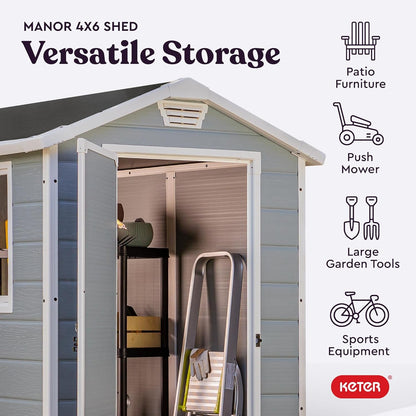 Outdoor Storage Shed 4X6 Ft-Toppalletfly