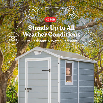 Outdoor Storage Shed 4X6 Ft-Toppalletfly