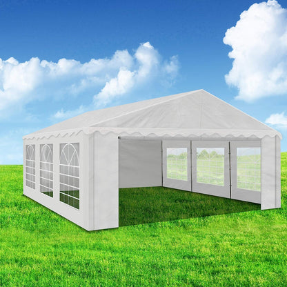 Party Tent 20x20 ft Heavy Duty Canopy Shelter for Wedding Event Fair with Fire Retardant Roof-Toppalletfly