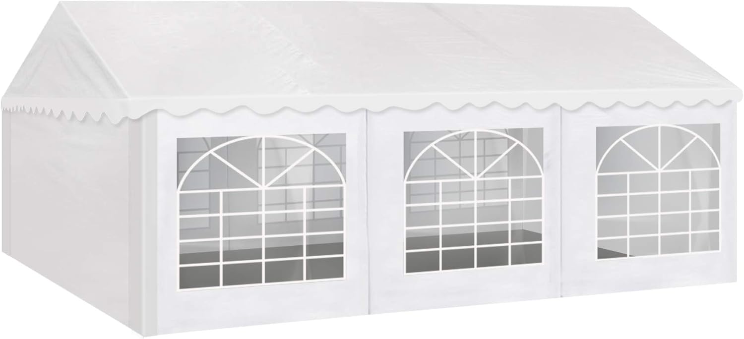 Party Tent 20x20 ft Heavy Duty Canopy Shelter for Wedding Event Fair with Fire Retardant Roof-Toppalletfly
