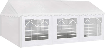 Party Tent 20x20 ft Heavy Duty Canopy Shelter for Wedding Event Fair with Fire Retardant Roof-Toppalletfly