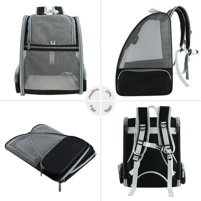 Pet Backpack Carrier for Small Cats Dogs-Toppalletfly
