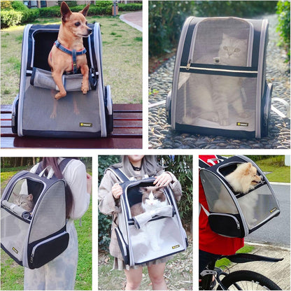 Pet Backpack Carrier for Small Cats Dogs-Toppalletfly