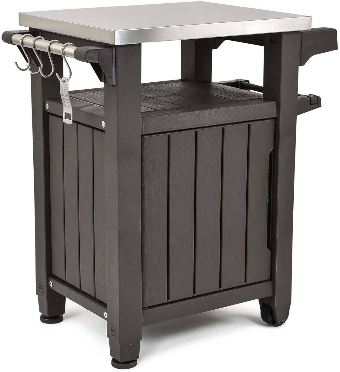Portable Outdoor Table and Storage Cabinet-Toppalletfly