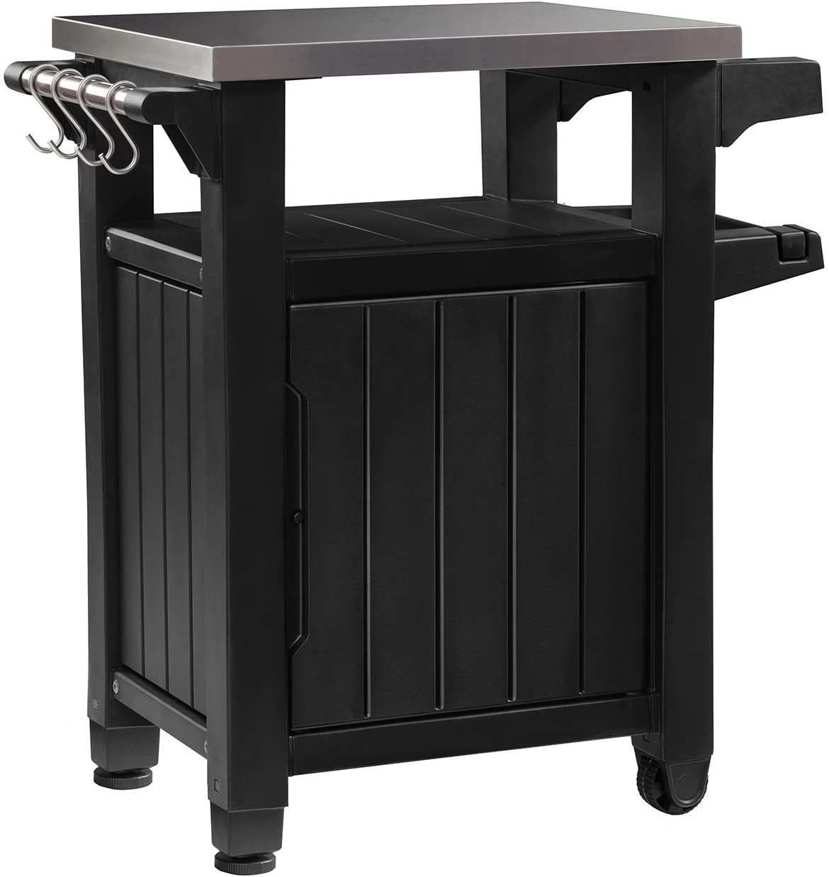 Portable Outdoor Table and Storage Cabinet-Toppalletfly