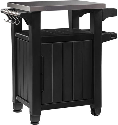 Portable Outdoor Table and Storage Cabinet-Toppalletfly