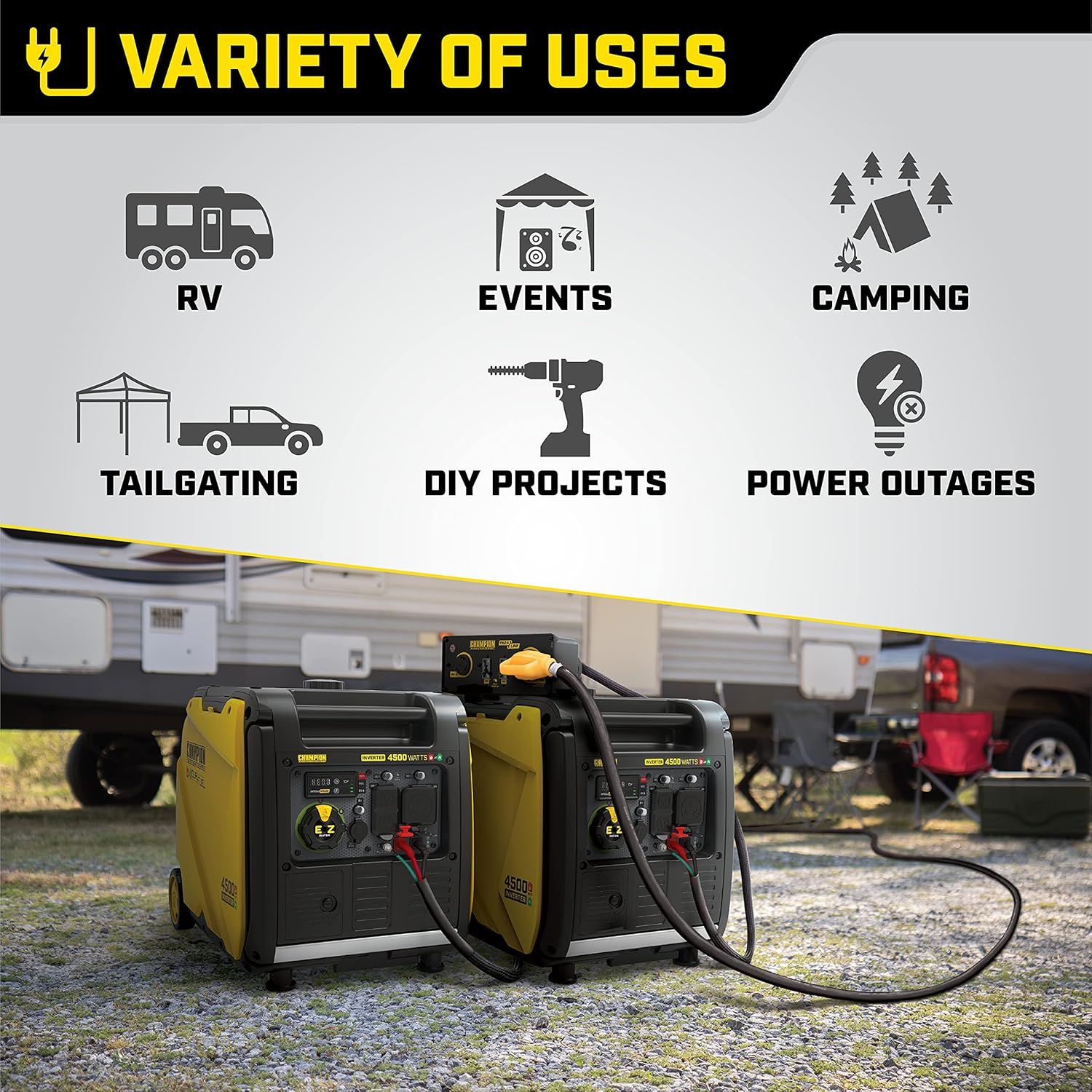 Power Equipment Wireless Remote Start Inverter Generator with Quiet Technology and CO Shield-Toppalletfly