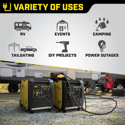 Power Equipment Wireless Remote Start Inverter Generator with Quiet Technology and CO Shield-Toppalletfly