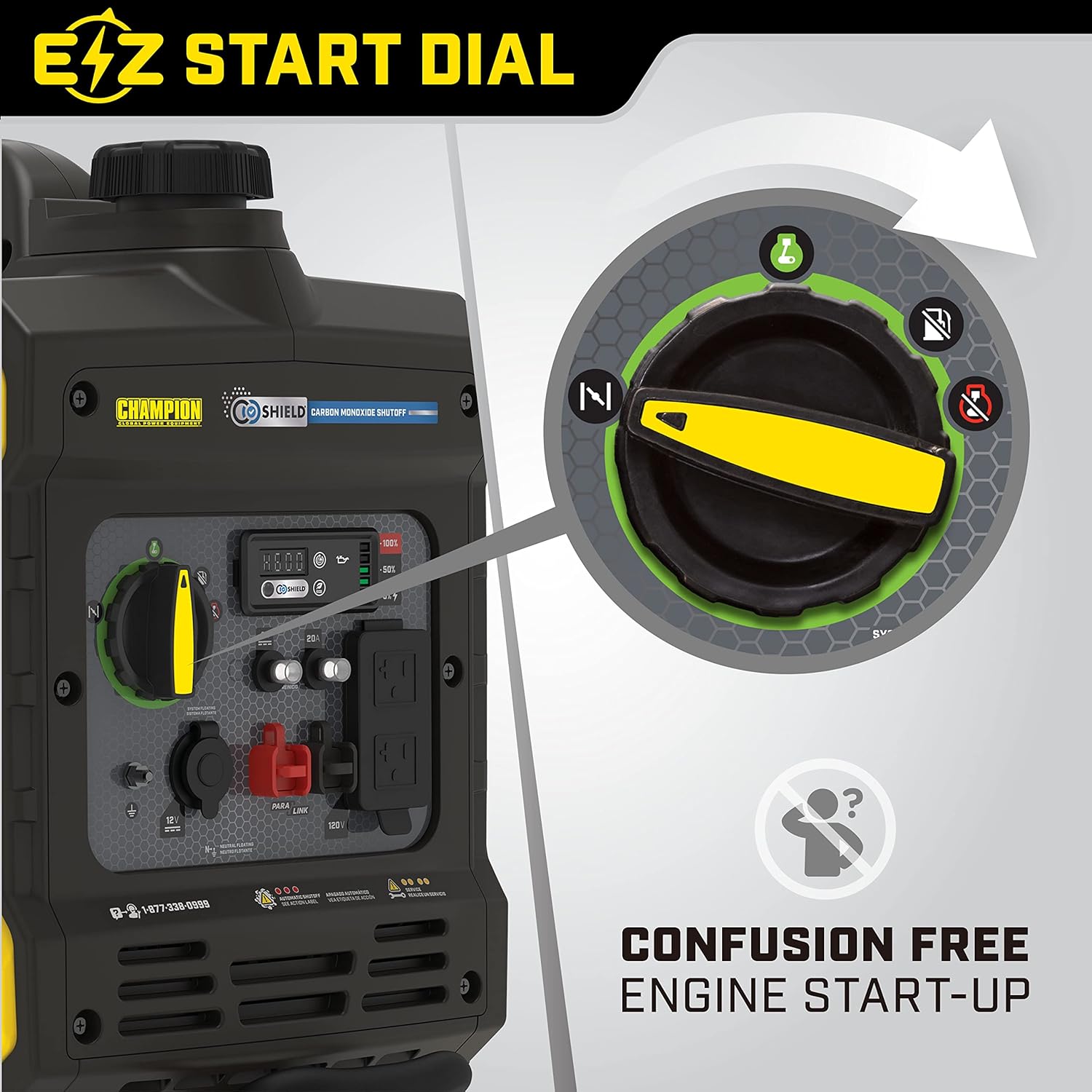 Power Equipment Wireless Remote Start Inverter Generator with Quiet Technology and CO Shield-Toppalletfly