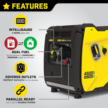 Power Equipment Wireless Remote Start Inverter Generator with Quiet Technology and CO Shield-Toppalletfly