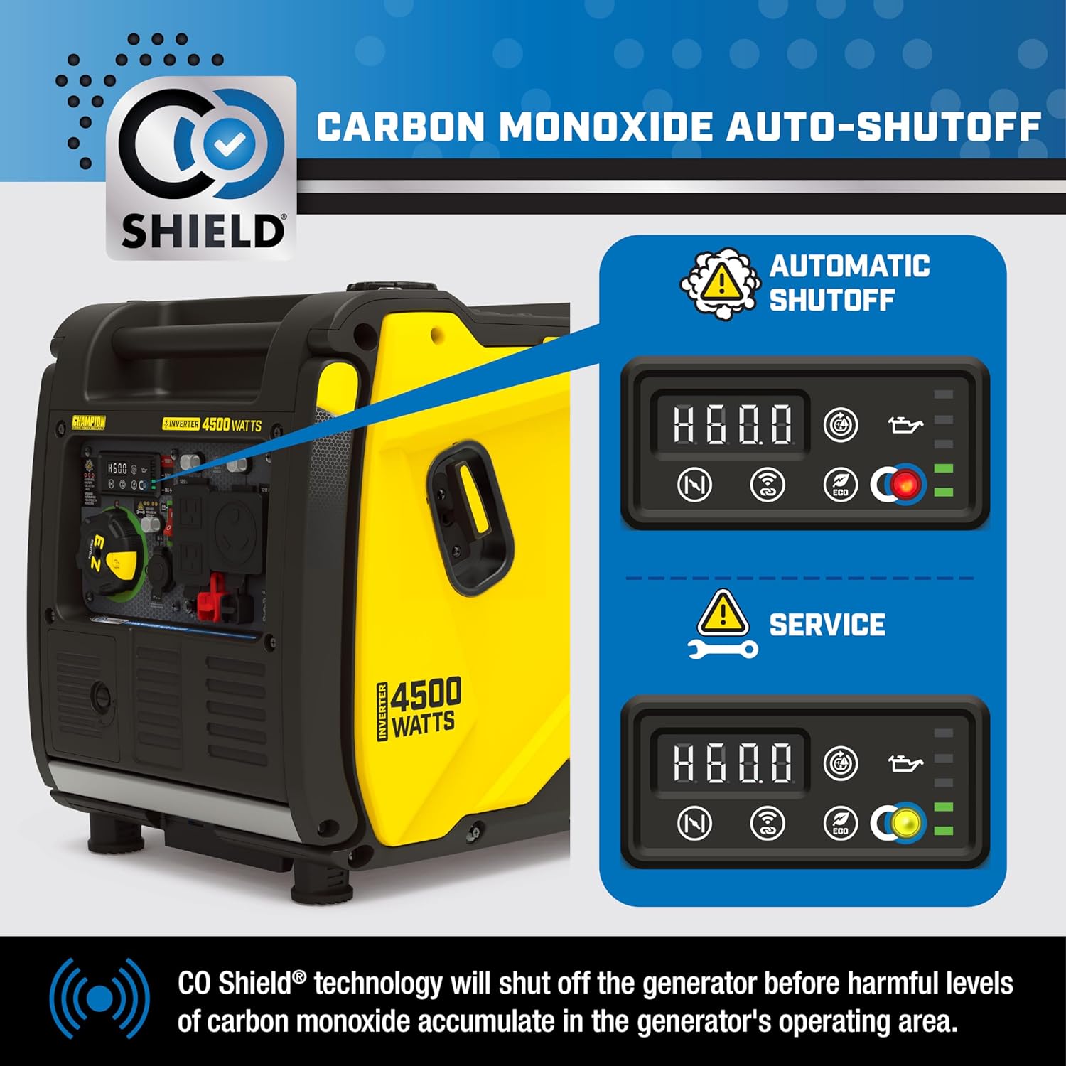 Power Equipment Wireless Remote Start Inverter Generator with Quiet Technology and CO Shield-Toppalletfly