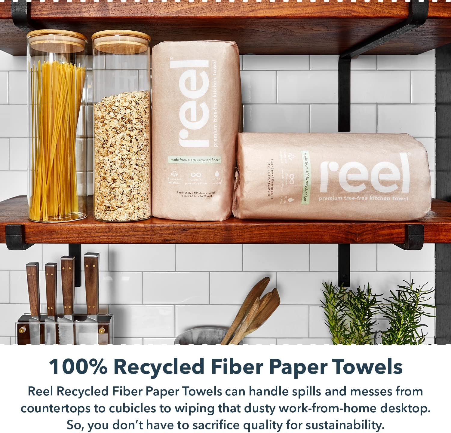 Premium Recycled Paper Towels, 12 Rolls, 2-Ply Eco-Friendly, Hypoallergenic and Zero Plastic Packaging-Toppalletfly