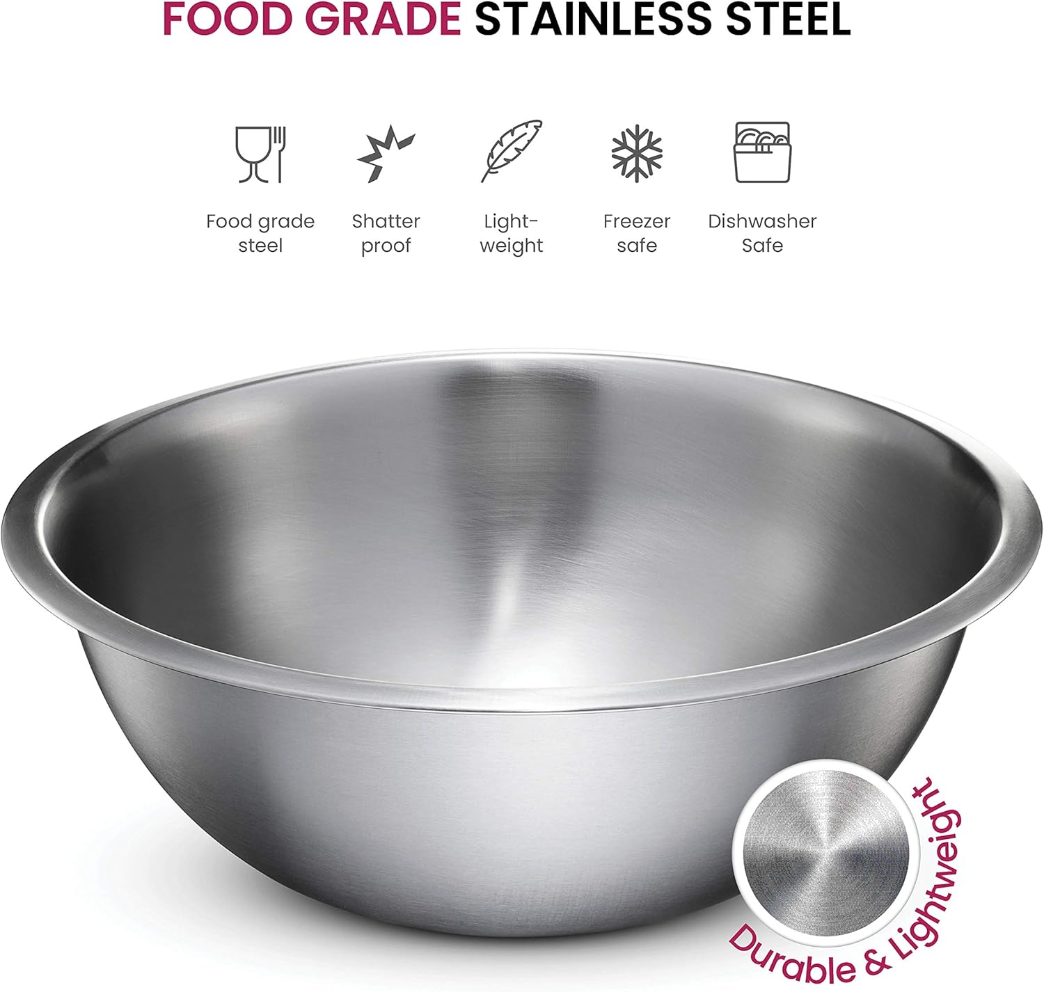 Premium Stainless Steel Mixing Bowls Set of 6-Toppalletfly
