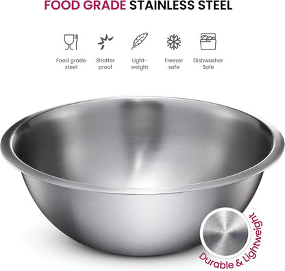 Premium Stainless Steel Mixing Bowls Set of 6-Toppalletfly