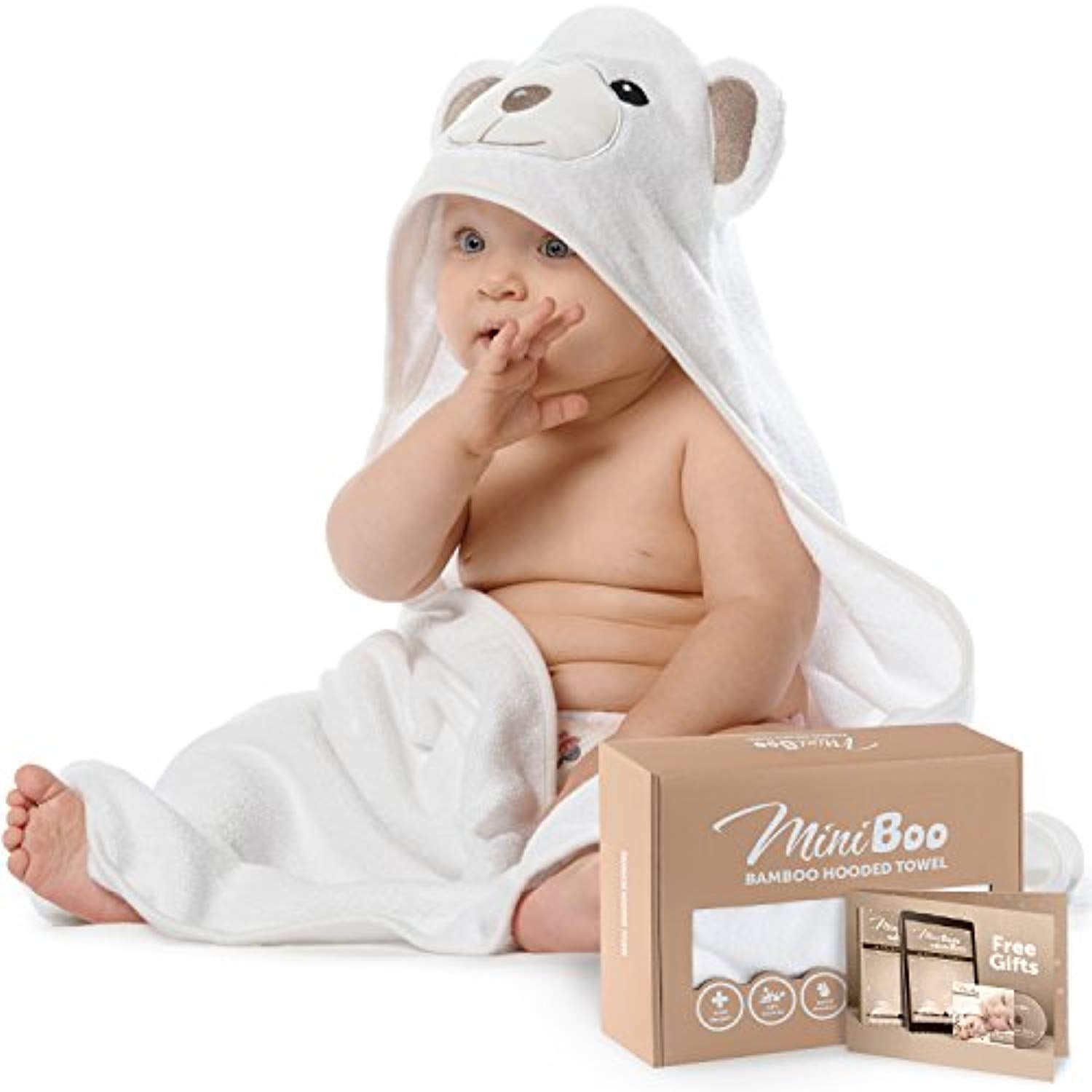Premium Ultra Soft Organic Bamboo Baby Hooded Towel with Unique Design – Hypoallergenic Baby Towels for Infant and Toddler - Toppalletfly