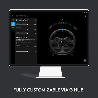 Racing Wheel and Pedals for PS 5, PS4 and PC featuring TRUEFORCE up to 1000 Hz Force Feedback, Responsive Pedal, Dual Clutch Launch Control, and Genuine Leather Wheel Cover-Toppalletfly