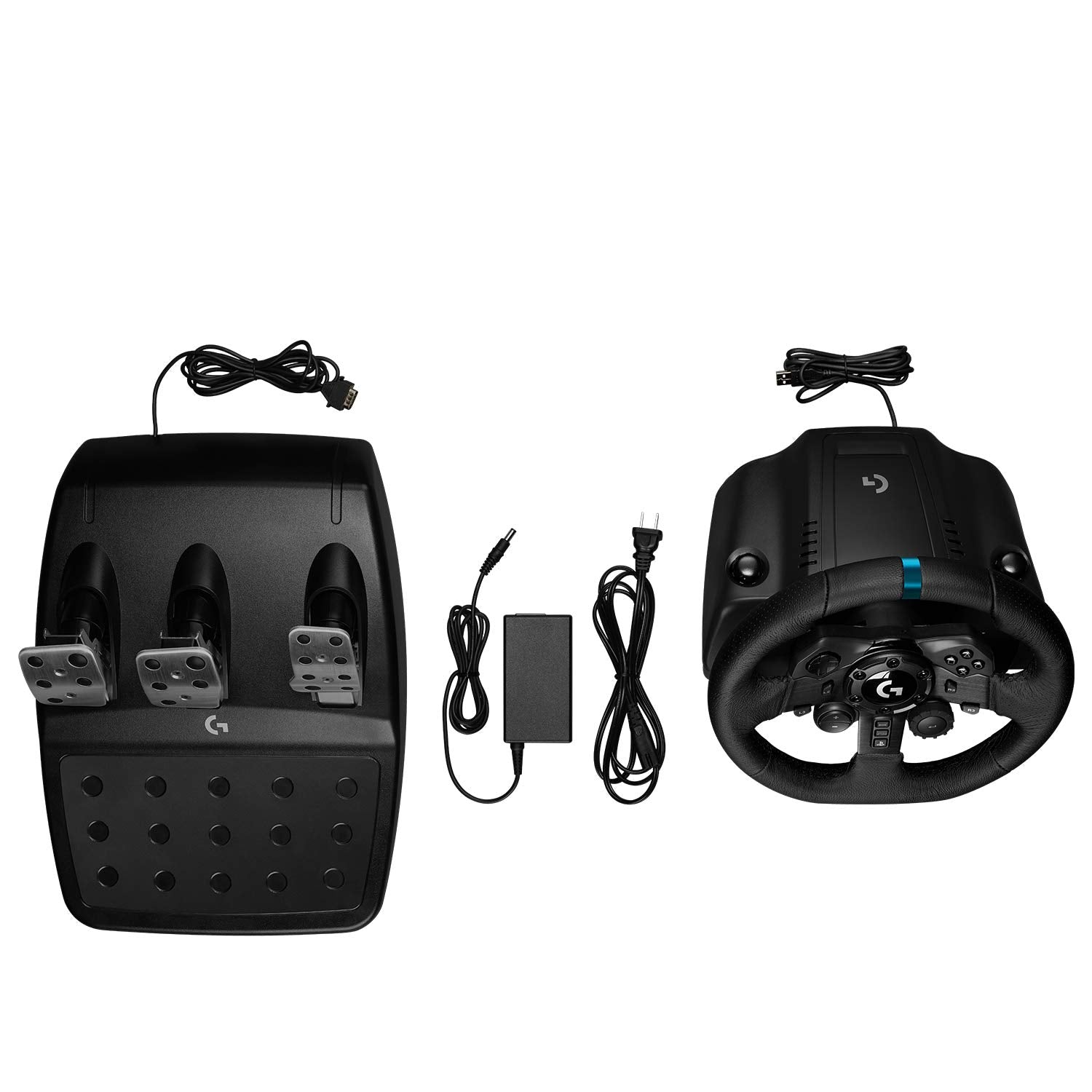 Racing Wheel and Pedals for PS 5, PS4 and PC featuring TRUEFORCE up to 1000 Hz Force Feedback, Responsive Pedal, Dual Clutch Launch Control, and Genuine Leather Wheel Cover-Toppalletfly