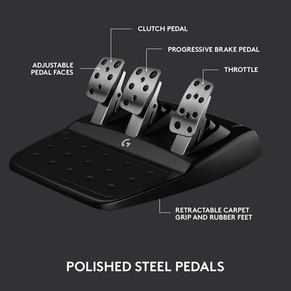 Racing Wheel and Pedals for PS 5, PS4 and PC featuring TRUEFORCE up to 1000 Hz Force Feedback, Responsive Pedal, Dual Clutch Launch Control, and Genuine Leather Wheel Cover-Toppalletfly