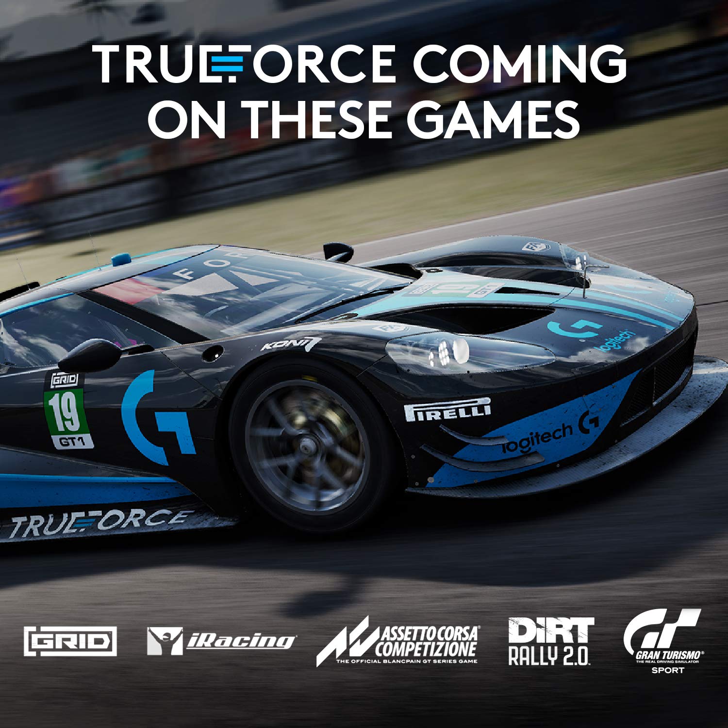 Racing Wheel and Pedals for PS 5, PS4 and PC featuring TRUEFORCE up to 1000 Hz Force Feedback, Responsive Pedal, Dual Clutch Launch Control, and Genuine Leather Wheel Cover-Toppalletfly