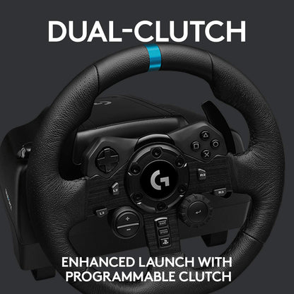 Racing Wheel and Pedals for PS 5, PS4 and PC featuring TRUEFORCE up to 1000 Hz Force Feedback, Responsive Pedal, Dual Clutch Launch Control, and Genuine Leather Wheel Cover-Toppalletfly