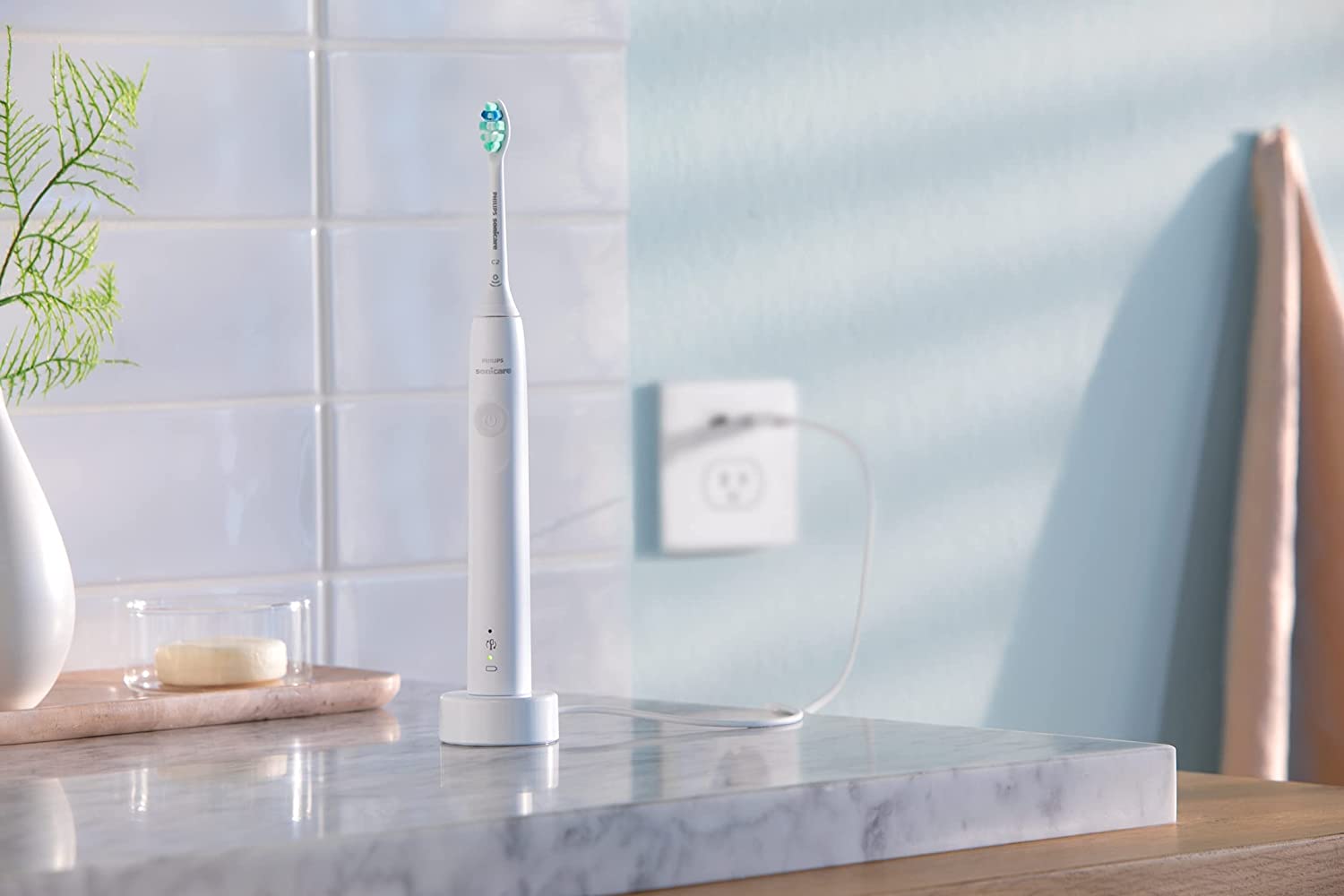 Rechargeable Electric Toothbrush with Pressure Sensor, Long Battery Life-Toppalletfly