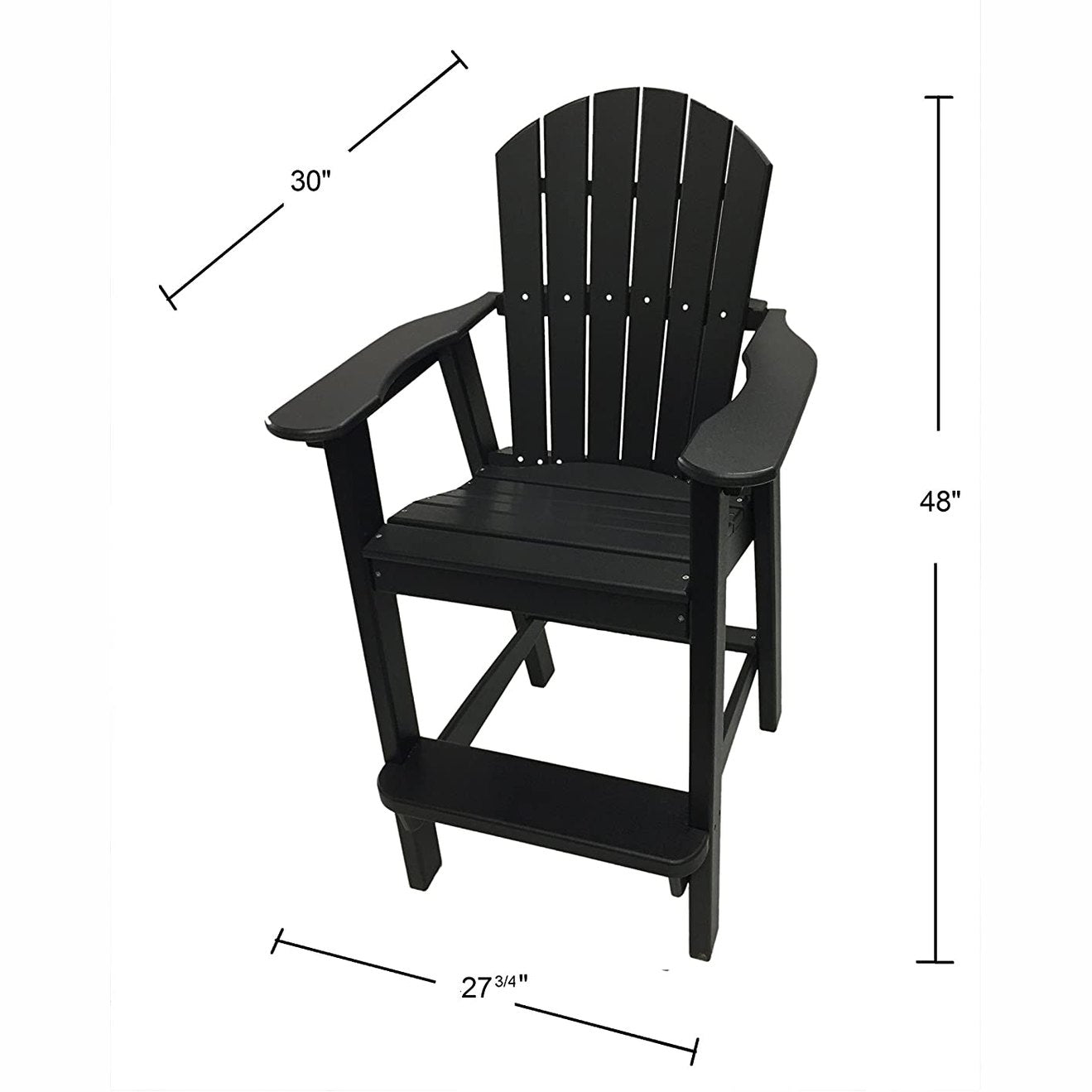 Recycled Poly Resin Balcony Chair – Durable Outdoor Chair-Toppalletfly