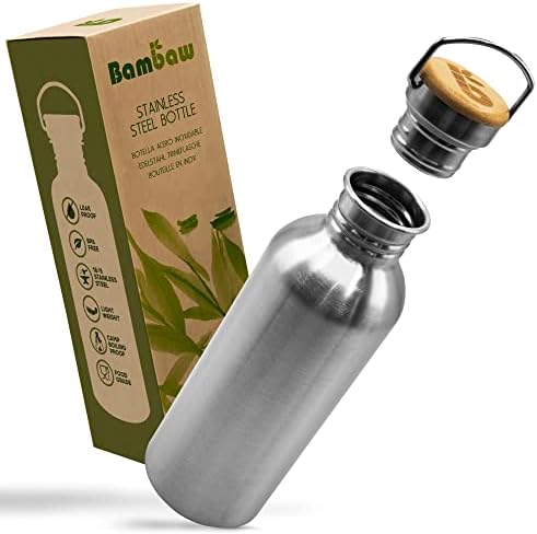 Reusable Water Bottle, Stainless Steel Non-insulated Single Wall Drinking Bottles-Toppalletfly