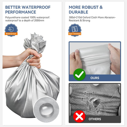 RV Cover - 300D Oxford Travel Trailer Cover, Waterproof, Tear-Resistant, UV & Windproof, Includes Jack and Tire Covers-Toppalletfly