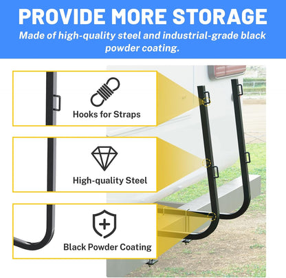 RV Tote Tank Rack Carrier - Bumper Mount Holder for 15-36 Gallon Portable Waste Tanks-Toppalletfly