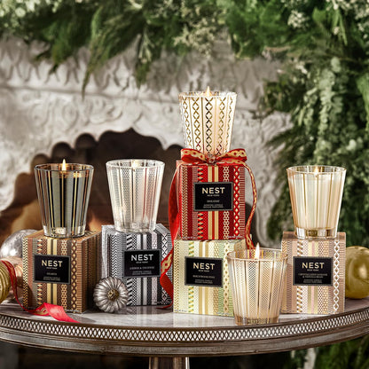 Scented Classic Candle, Holiday - 8.1 oz - Up to 60-Hour Burn Time - Reusable Glass Vessel-Toppalletfly