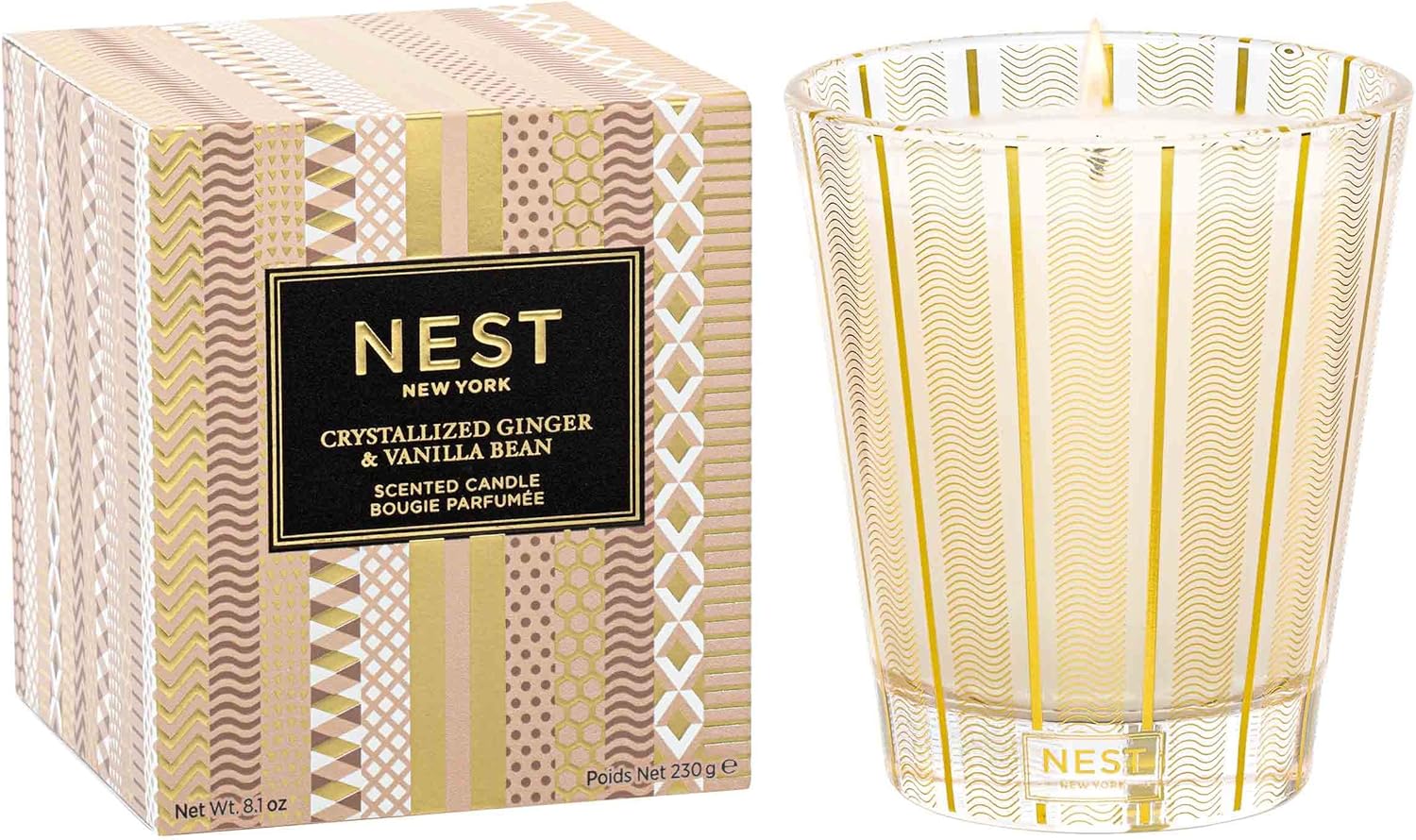Scented Classic Candle, Holiday - 8.1 oz - Up to 60-Hour Burn Time - Reusable Glass Vessel-Toppalletfly