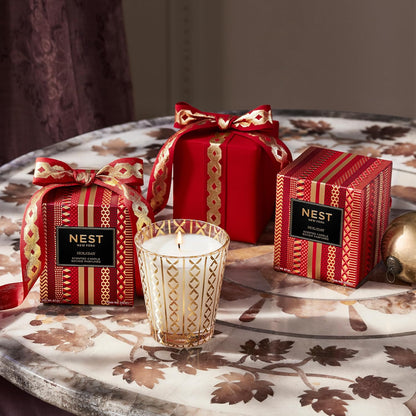 Scented Classic Candle, Holiday - 8.1 oz - Up to 60-Hour Burn Time - Reusable Glass Vessel-Toppalletfly